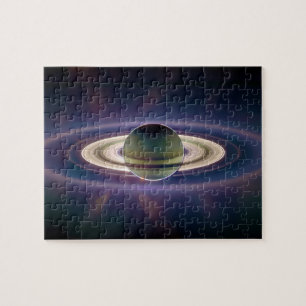 Solar Eclipse Of Saturn from Cassini Spacecraft Jigsaw Puzzle