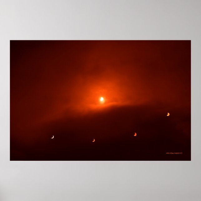 Solar Eclipse over Somerset, 2015 Poster (Front)