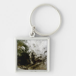 Solar eclipse over southeast Asia Keychain
