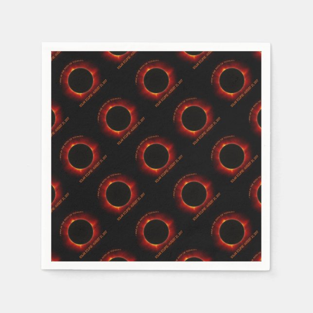 Solar Eclipse Paper Napkins (Front)