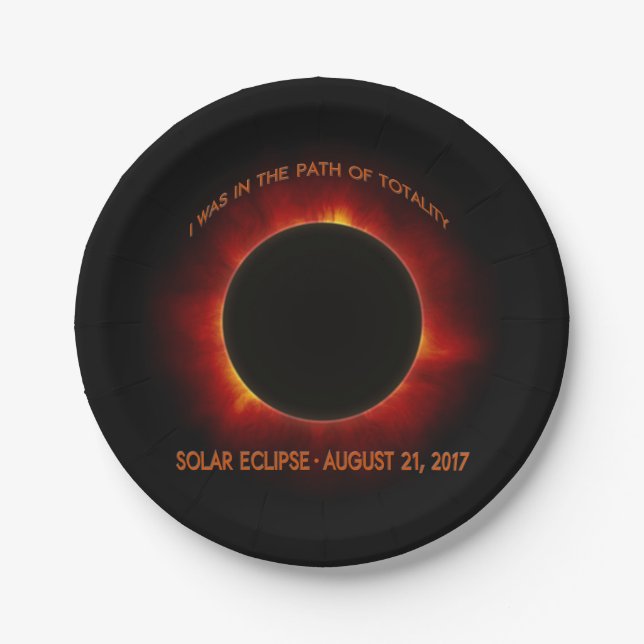 Solar Eclipse Paper Plates (Front)