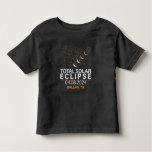 Solar Eclipse Path Of Totality Custom City State Toddler T-shirt at Zazzle