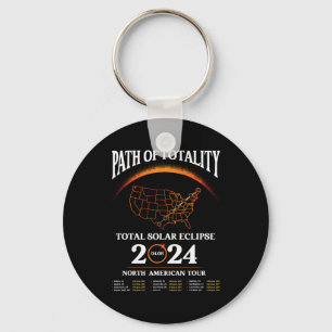 Solar Eclipse Path Of Totality Solar Eclipse April Keychain