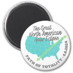 Solar Eclipse Path Of Totality United States Magnet at Zazzle