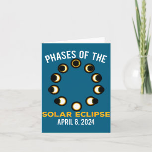 Solar Eclipse Phases Solar Eclipse Illustration Card