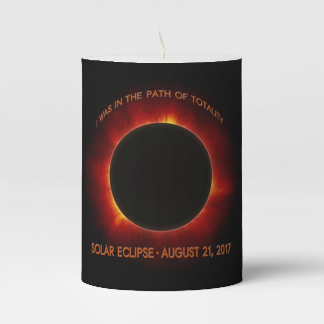 Solar Eclipse Pillar Candle (Front)