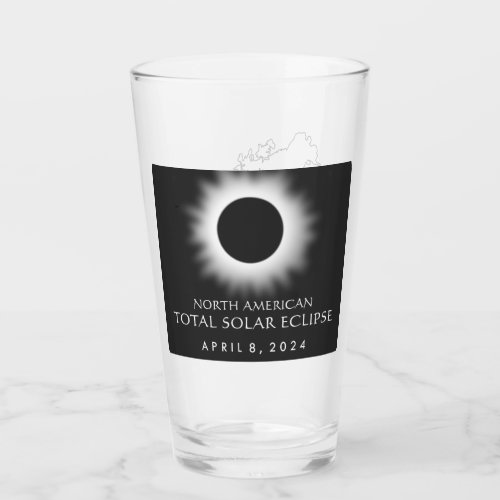 Solar eclipse souvenir and party  glass