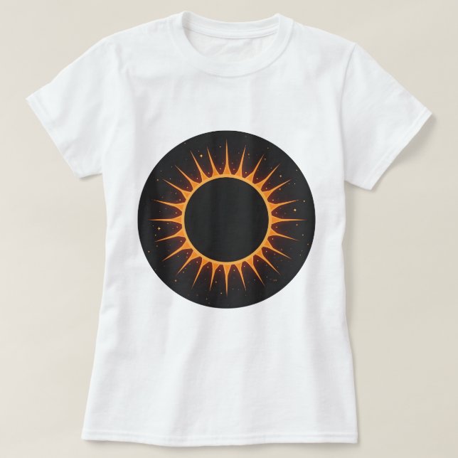 Solar eclipse T-shirt (Design Front)