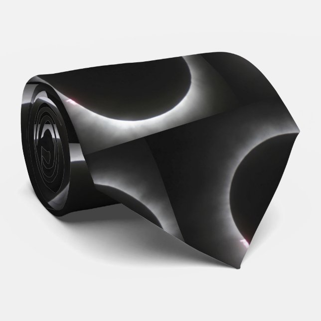 Solar Eclipse Tie (Rolled)