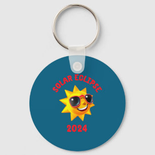 Solar Eclipse Total Darkness April Keychain