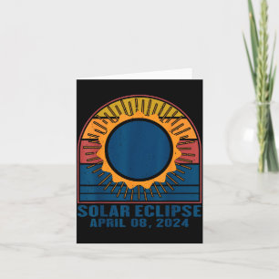 Solar Eclipse Total Solar Eclipse Illustration Card