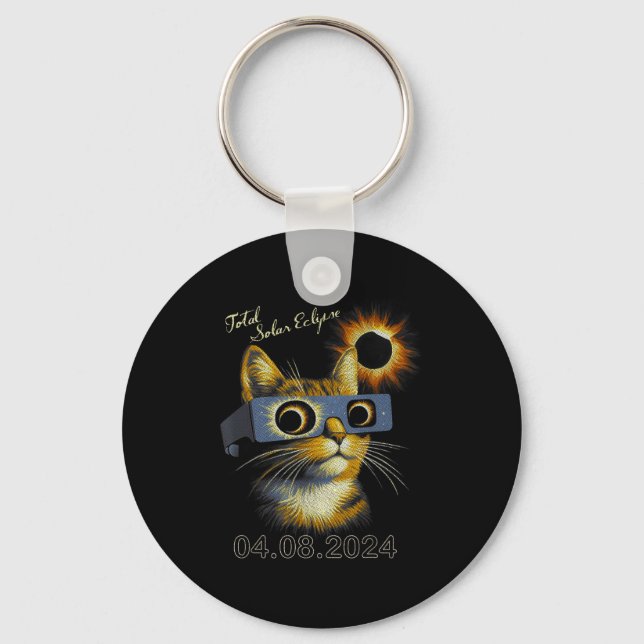Solar Eclipse Total Solar Eclipse Keychain (Front)