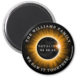 Solar Eclipse Totality 2024 Personalized Family Magnet at Zazzle