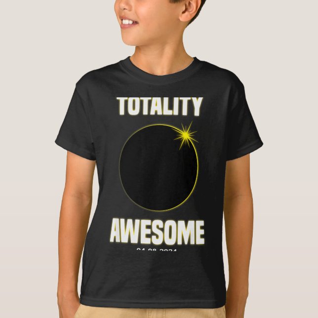 Solar Eclipse Totality Total Solar Design T-Shirt (Front)
