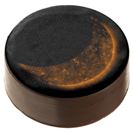 Solar Eclipse Transit Chocolate Covered Oreo (Angled)