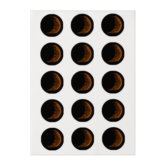 Solar Eclipse Transit Edible Frosting Rounds (Sheet)