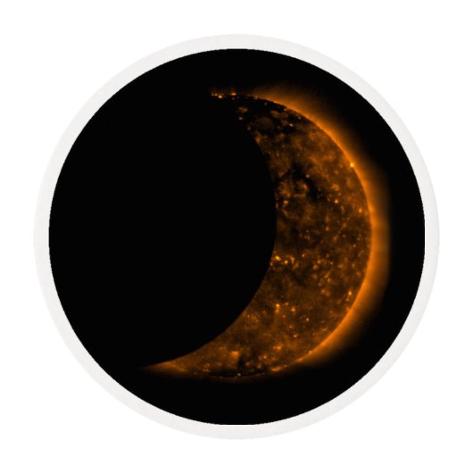 Solar Eclipse Transit Edible Frosting Rounds (Front)