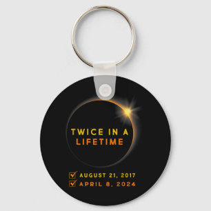 Solar Eclipse Twice In Lifetime 2024 Solar Eclipse Keychain