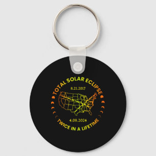 Solar Eclipse Twice In Lifetime 2024 Total Solar E Keychain