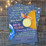 Solar Eclipse Viewing Party Funny Retro April 2024 Invitation<br><div class="desc">On April 8th 2024, a total solar eclipse known as the "Great North American Total Solar Eclipse" will be visible across much of the United States, Mexico, and Canada. If you're planning on celebrating this exciting event with a fun viewing party, these humorous invitations are perfect for you. The tongue-in-cheek...</div>