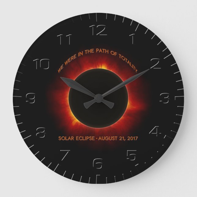 Solar Eclipse Wall Clock (Front)
