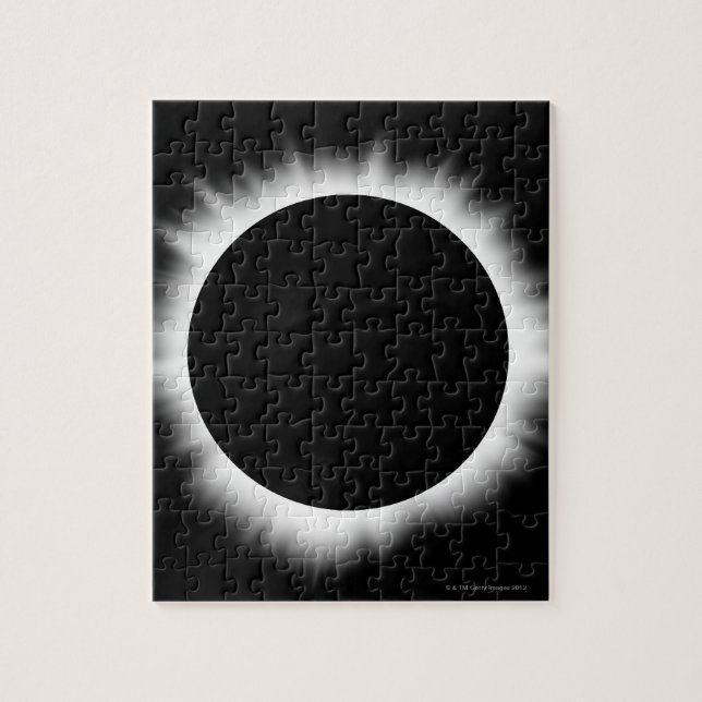 Solar Eclipse with Corona Jigsaw Puzzle (Vertical)
