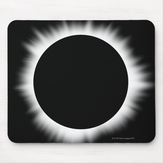 Solar Eclipse with Corona Mouse Pad (Front)