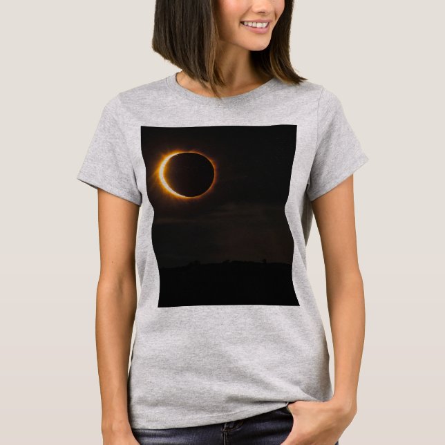 Solar Eclipse Women's Daytime Cosmic Vibes T-Shirt (Front)