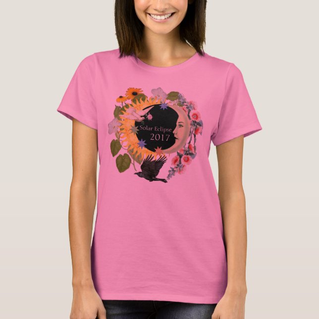 Solar Eclipse Women's TieDye TShirt-  Franklin, NC T-Shirt (Front)