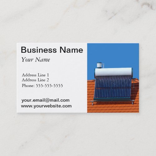 Solar energy business card