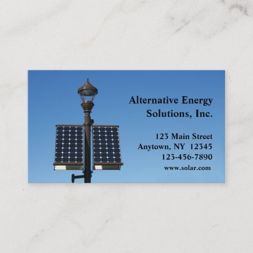 Solar Energy Business Card