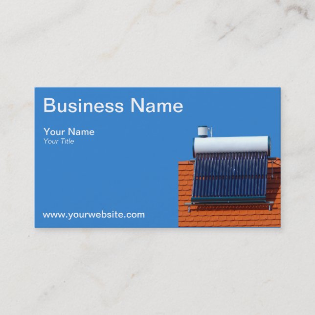 Solar energy business card (Front)