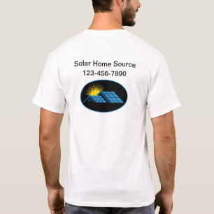 Solar Energy Business Logo Work Shirts