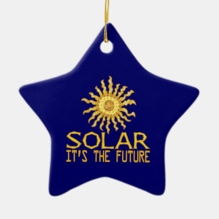 Solar Energy Future Ceramic Ornament