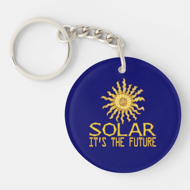 Solar Energy Future Keychain (Front)