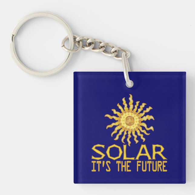 Solar Energy Future Keychain (Front)