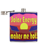 Solar Energy Makes Me Hot Flask at Zazzle