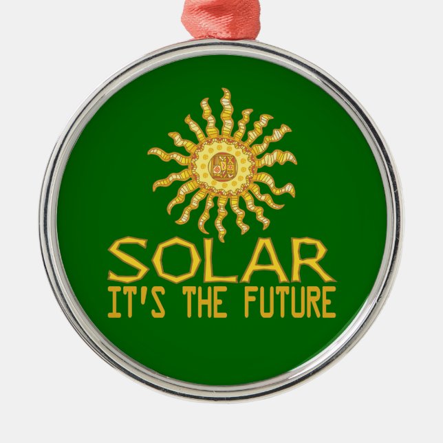 Solar Energy Metal Ornament (Front)