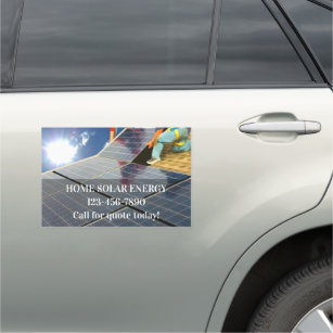  Solar Energy Panels Business Car Magnet