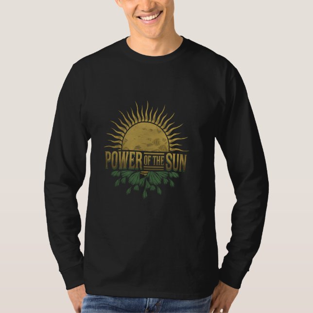 Solar Energy Renewable Energy Power of the Sun Ear T-Shirt (Front)