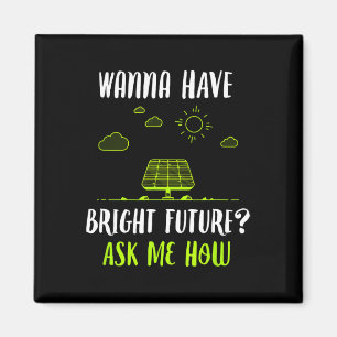Solar Energy Solar Panels Bright Future Funny Sola Magnet
