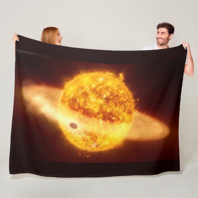 SOLAR EXPLOSION FLEECE BLANKET (In Situ)