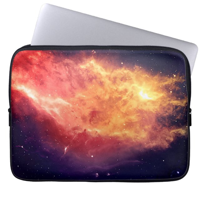 Solar Fire Across the Cosmos Laptop Sleeve (Front)