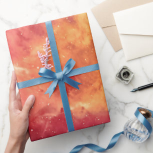 Solar Fire Across the Cosmos Wrapping Paper