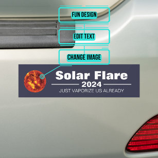Solar Flare 2024 Bumper Sticker