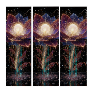 Solar Flare Bloom: Dynamic Light Synergy Triptych