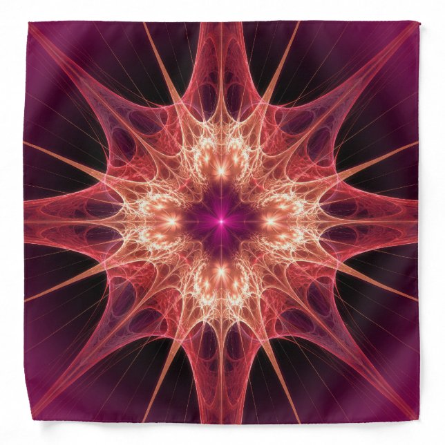 Solar Flare Fractal Art Bandana (Front)
