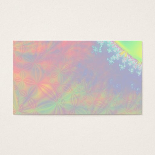 Customizable Solar Flare Fractal. Colorful Abstract. Business Card