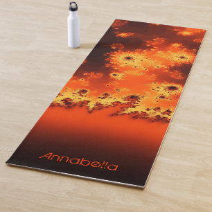 Solar Flare Fractal Yoga Mat