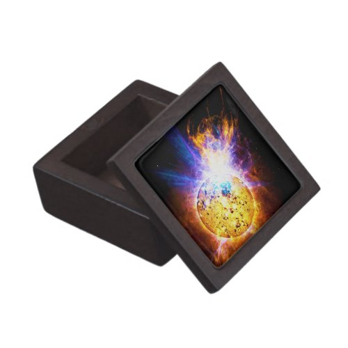 Solar Flare from the Star EV Lacertae EV Lac Jewelry Box